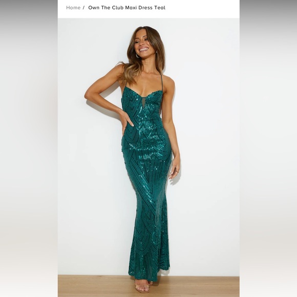 Hello Molly Dresses New Hello Molly Size Small Own The Club Teal Green Sequin Dress Poshmark